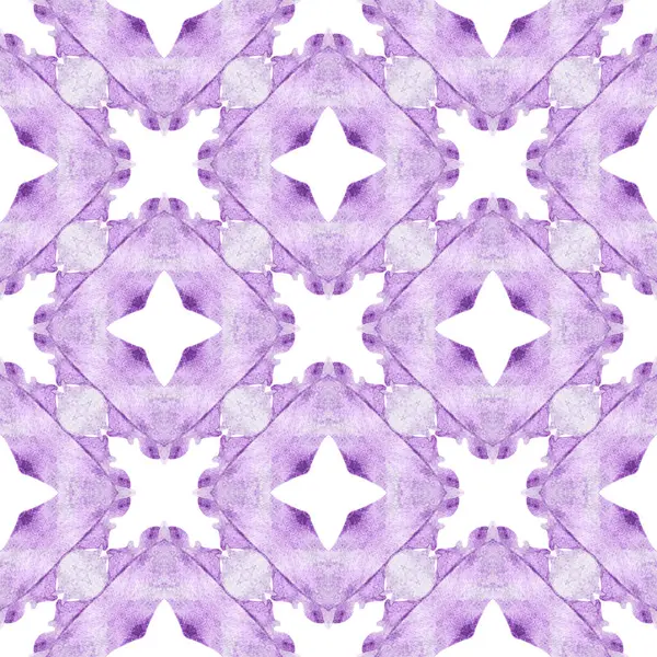 Tekstil hazır eşsiz baskı, mayo kumaş, duvar kağıdı, ambalaj. Mor mükemmel boho şık yaz tasarımı. Çizgili el çizimi tasarımı. Çizgili çizgili sınır çizgisi tekrarlanıyor.