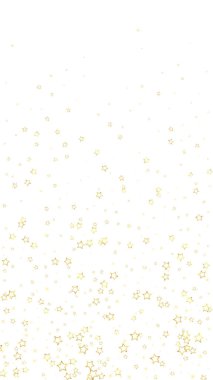 Yıldızlı gece masalı geçmişi. Şirin ışıltılı parıltılar, havada Noel ruhu. Beyaz arkaplanda şenlikli yıldız vektör çizimi.