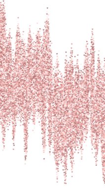Sevgililer günü kalpleri, uçmak, düşmek, süzülmek. Kırmızı kalpler beyaz arka plana saçılmış. Sevimli sevgililer günü vektör illüstrasyonu.