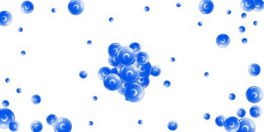 C vitamini yuvarlak kapsülleri rastgele dağılmış. Güzellik ve beslenme cilt bakımı. Sağlık konsepti. Temel vitamin vektör illüstrasyonu. 