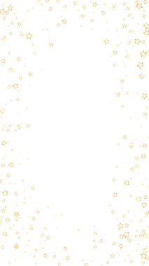 Yıldızlı gece masalı geçmişi. Şirin ışıltılı parıltılar, havada Noel ruhu. Beyaz arkaplanda şenlikli yıldız vektör çizimi.