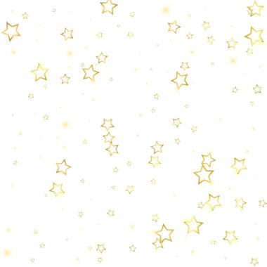 Noel yıldızları vektör kaplaması. Sihirli yıldızlar lüks konfeti. Noel ruhu. Beyaz arkaplanda şenlikli yıldız vektör çizimi.