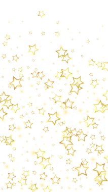 Noel ruhu. Kayan yıldızlar. Noel şablonu örtüşüyor. Beyaz arkaplanda şenlikli yıldız vektör çizimi.