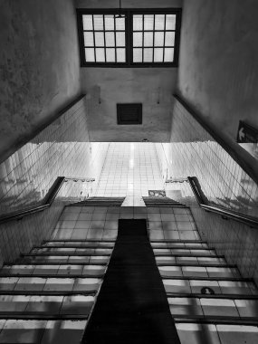 Stair access to basement floor