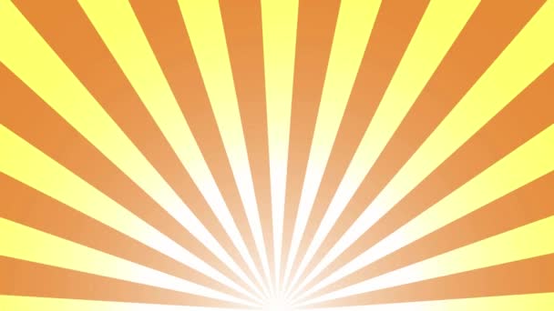 Footage Animation Background Vector Sunlight Radial Beams Sunrise Sunset Light — Wideo stockowe