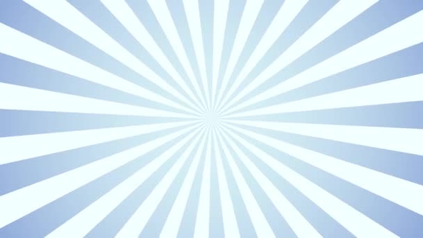 Abstract Blue Sun Rays Background Sunburst Graphic Design Animation Footage — Stockvideo