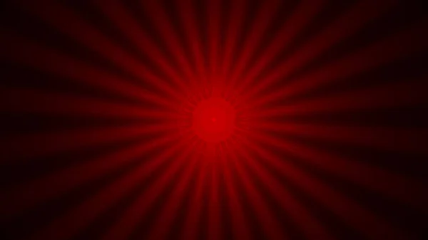 Красные Лучи Солнца Векторный Фон Лучевые Лучи Восхода Заката Свет — стоковый вектор