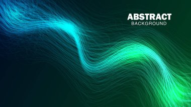Dinamik fütüristik mavi ışık dalgası soyut arkaplan