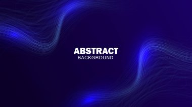 Gelecekçi neon ışık çizgisi dalga soyut arkaplanı