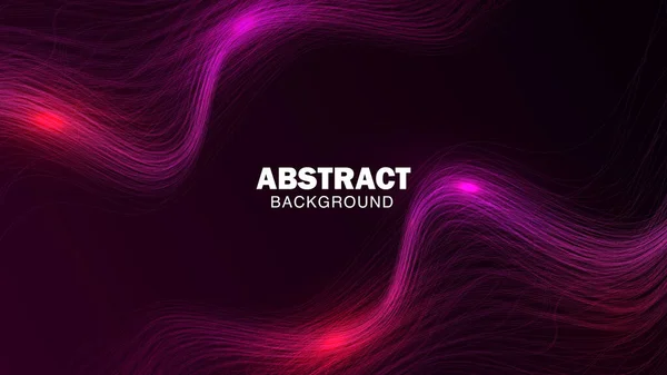 stock vector Futuristic purple neon light line wave abstract background