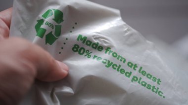 Supermarket Recycled plastic bag. Sydney, 7 February 2023.