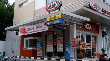 AW Restaurant drive thru. Jakarta, 16 February 2023.