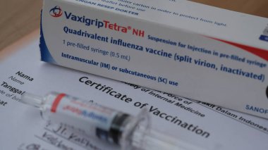 Vaxigrip Tetra kuadrivalet gribi aşısı. Jakarta, 1 Nisan 2023