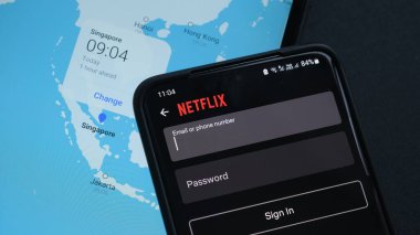 Netflix paylaşım parolası için farklı bölgelere giriş üyeliği. Sydney, 5 Haziran 2023.