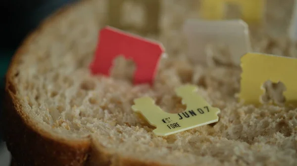 Štítek Který Ukazuje Nejlepší Datum Před Datem Chleba — Stock fotografie
