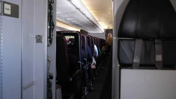 Zarezerwowane Miejsca Dla Stewardessy Pokładzie Sydney Lipca 2023 — Zdjęcie stockowe