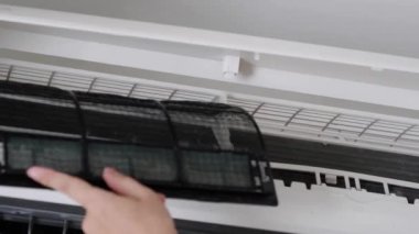 Install the AC filter that has been cleaned