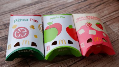 Çeşitli McDonald 's turta ürünleri. McDonald