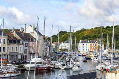 Belle-Ile-en-Mer. Port de plaisance et quai. Le Palais. Morbihan. Bretagne