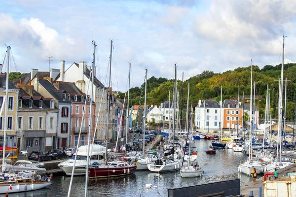 Belle-Ile-en-Mer. Port de plaisance et quai. Le Palais 'de. Morbihan. Bretagne