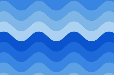 Vagues en degrad de bleu