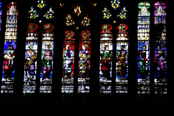 Beauvais Vitrail Cathedrale Saint Pierre Oise Picardie Hauts France — Stockfoto