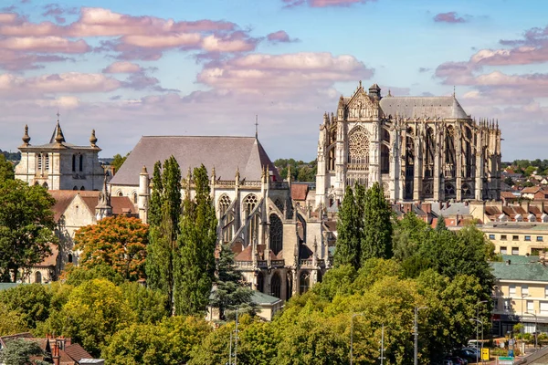 Beauvais Cathedrale Vue Quartier Saint Jean Oise Picardie Hauts France — Stock Photo, Image