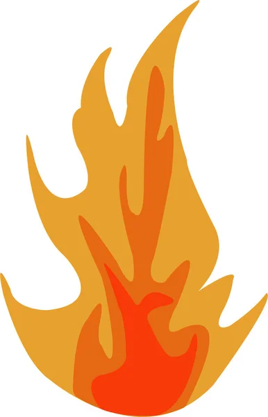 Flamme Trois Couleurs Sur Fond Blanc — Image vectorielle