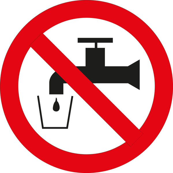 Panneau Eau non potable