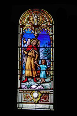 Clisson. Vitrail de l'eglise Notre-Dame. Loire-Atlantique 'de. Ücretler de la Loire 