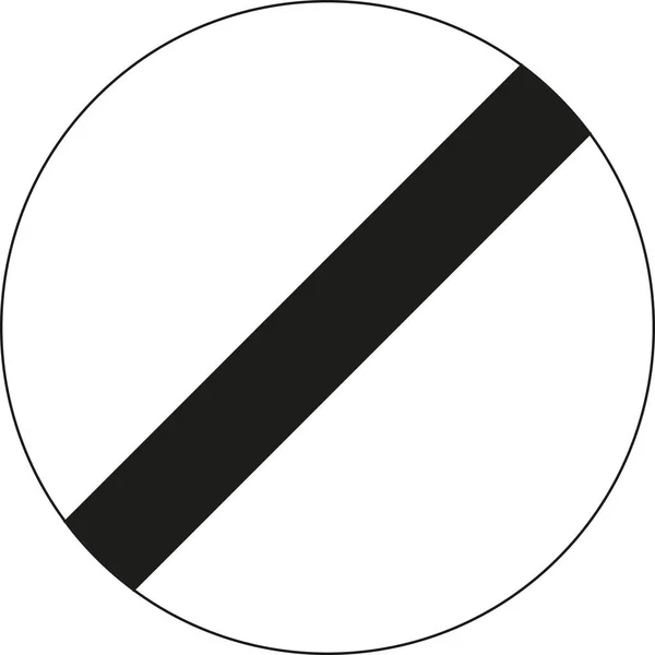 Дорожный Знак Конец Запретов — стоковое фото