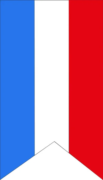 Вымпел Цветами Франции — стоковый вектор