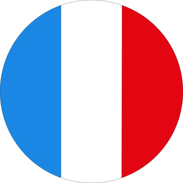 Кнопка Французскими Цветами — стоковый вектор