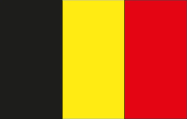 Drapeau Aux Couleurs Belges — Image vectorielle