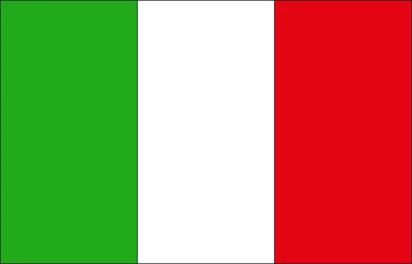 Příznak Italskými Barvami — Stockový vektor
