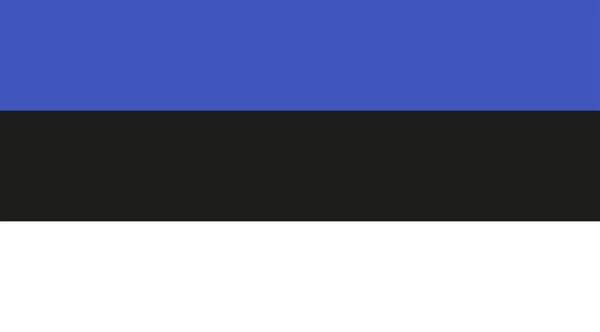 Flaga Trójkolorowa Estońskich Kolorach — Wektor stockowy