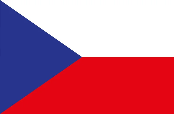 Bandeira Nas Cores República Checa —  Vetores de Stock