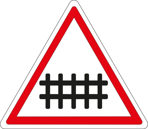 道路标志 人工操作的障碍物 — 图库矢量图片