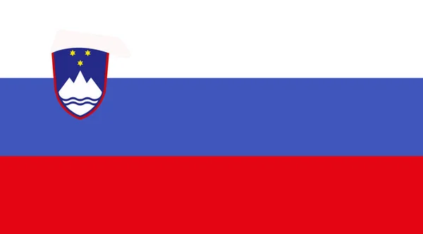 Прапор Словенії Європейському Союзі — стокове фото