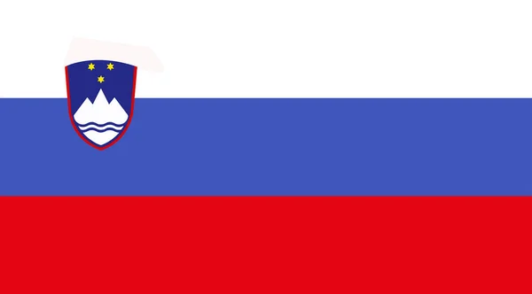 Flag Slovenia European Union — Stock Vector
