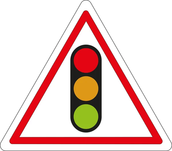Sign Traffic Light Announcement — Stock Vector