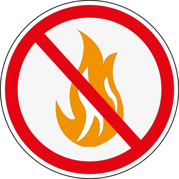 Prohibición Francesa Hacer Fuego — Foto de Stock