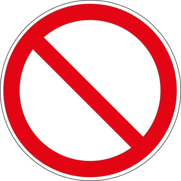 Road Sign Traffic Prohibited All Vehicles — Stock Photo, Image