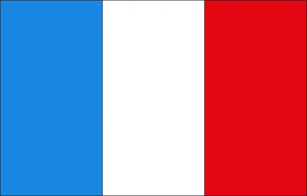 Vlag Met Kleuren Van Frankrijk — Stockfoto