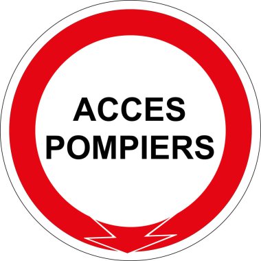 Yol tabelası, trafik iki yönde de yasak, itfaiye girişleri yasak.