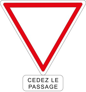 Fransızca yol işareti: 