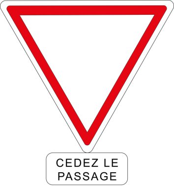 Fransızca yol işareti: 