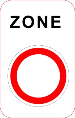 Yol işareti: Yasak bir trafik bölgesine girmek