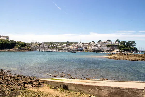 stock image View of Trboul harbor and waterfront, Douarnenez