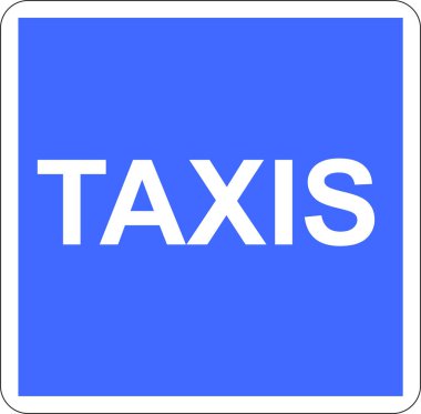 Fransızca yol işareti: İstasyon de cabs